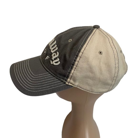 New Era Callaway Golf Cap Gray Cream Adjustable Hat Baseball Cap - Picture 4 of 6